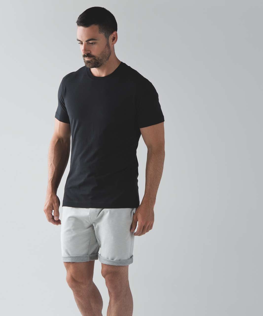 Lululemon Roll Out Short - Heathered Silver Spoon