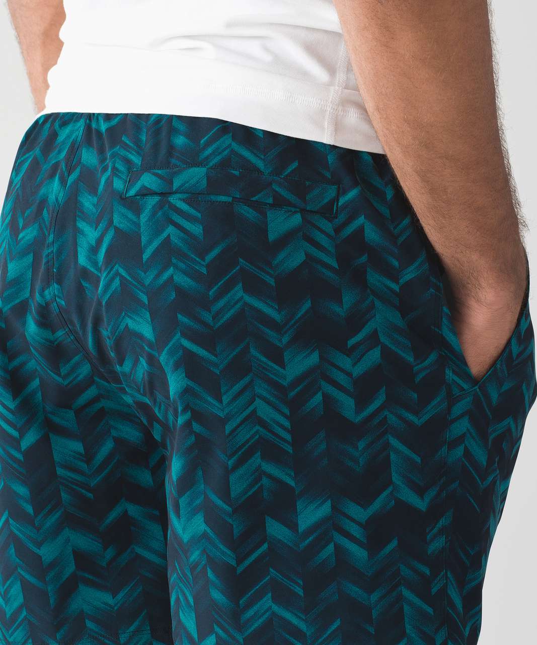 Lululemon Thigh Tide 7" - Herringblur Bleacher Blue Nautical Navy