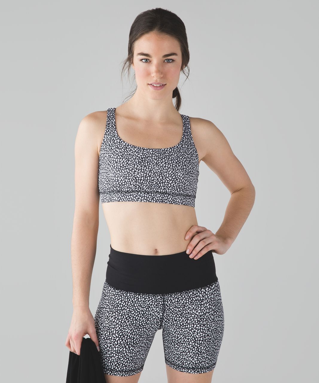 Lululemon Energy Bra - Miss Mosaic Black