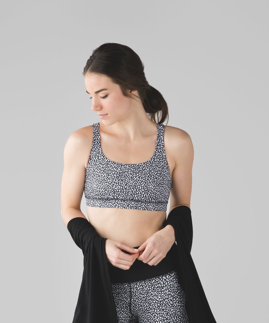 Lululemon Energy Bra - Miss Mosaic Black