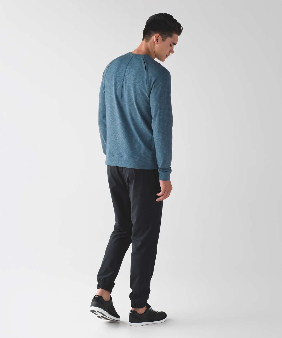 Lululemon Slitstream Long Sleeve Crew - Luon Pique Iron Blue Mercury