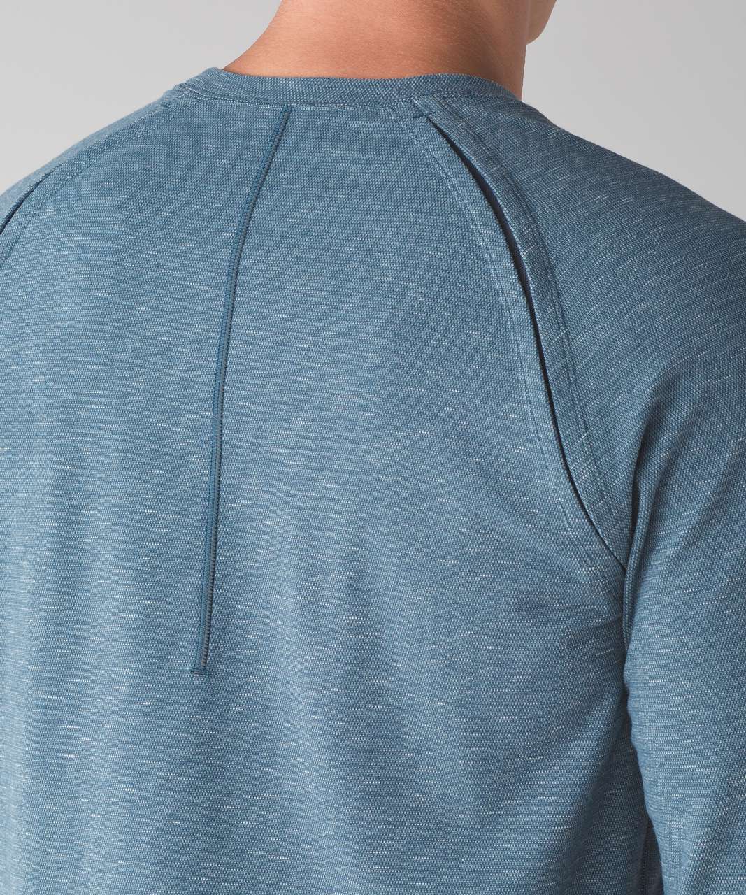 Lululemon Slitstream Long Sleeve Crew - Luon Pique Iron Blue Mercury