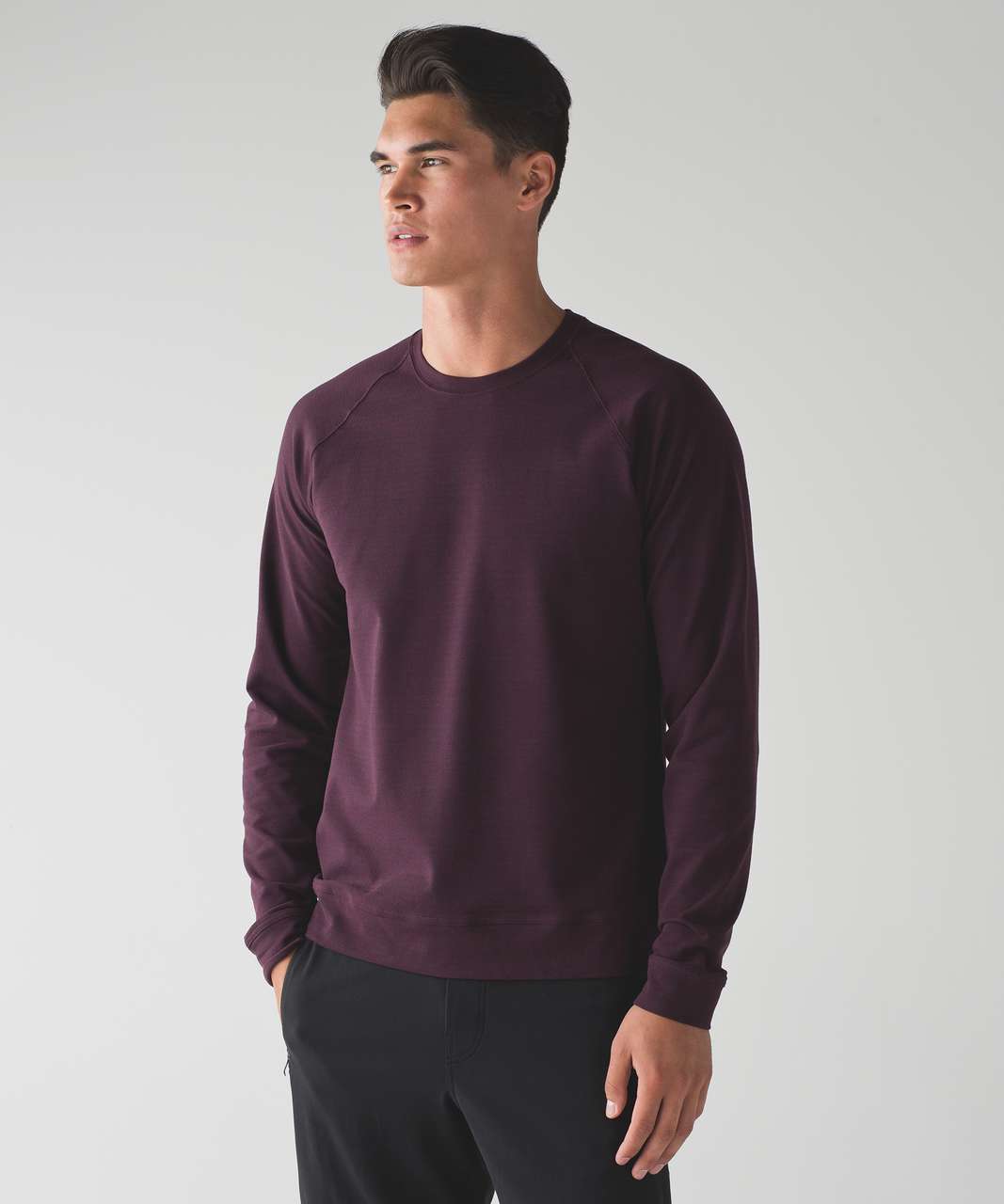 Lululemon Slitstream Long Sleeve Crew - Luon Pique Cassis Nautical Navy