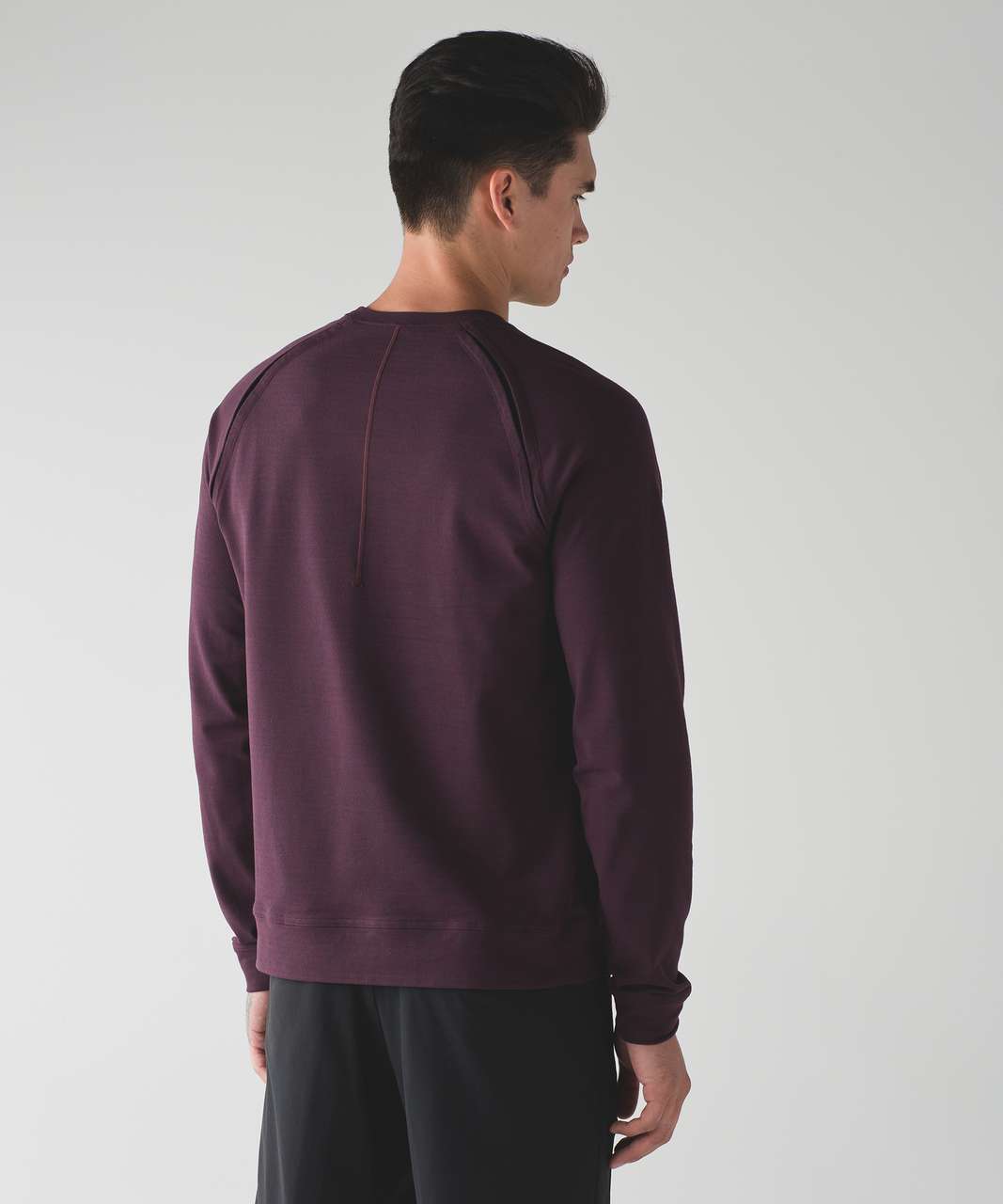 Lululemon Slitstream Long Sleeve Crew - Luon Pique Cassis Nautical Navy