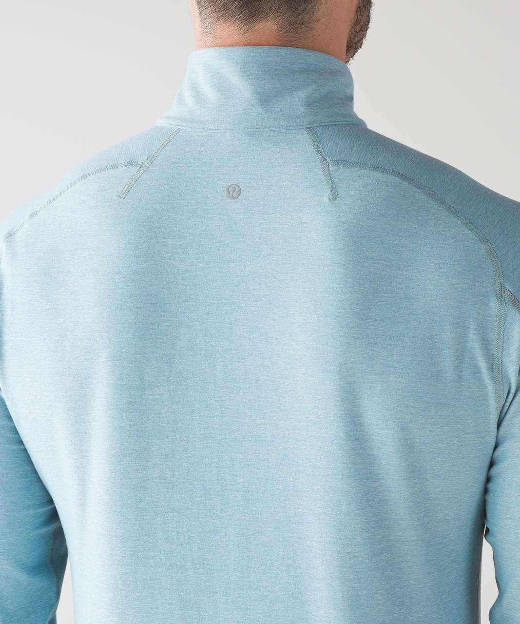 Lululemon Always Alert 1/2 Zip - Heathered Petrol Blue - lulu fanatics