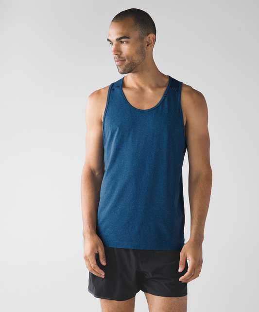 Lululemon Metal Vent Tech Tank - White / Black - lulu fanatics