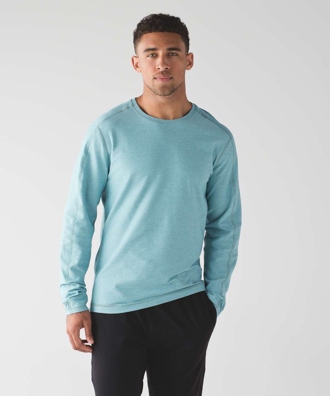 Lululemon Surge Warm Crew Silver - Heathered Glacier Lake