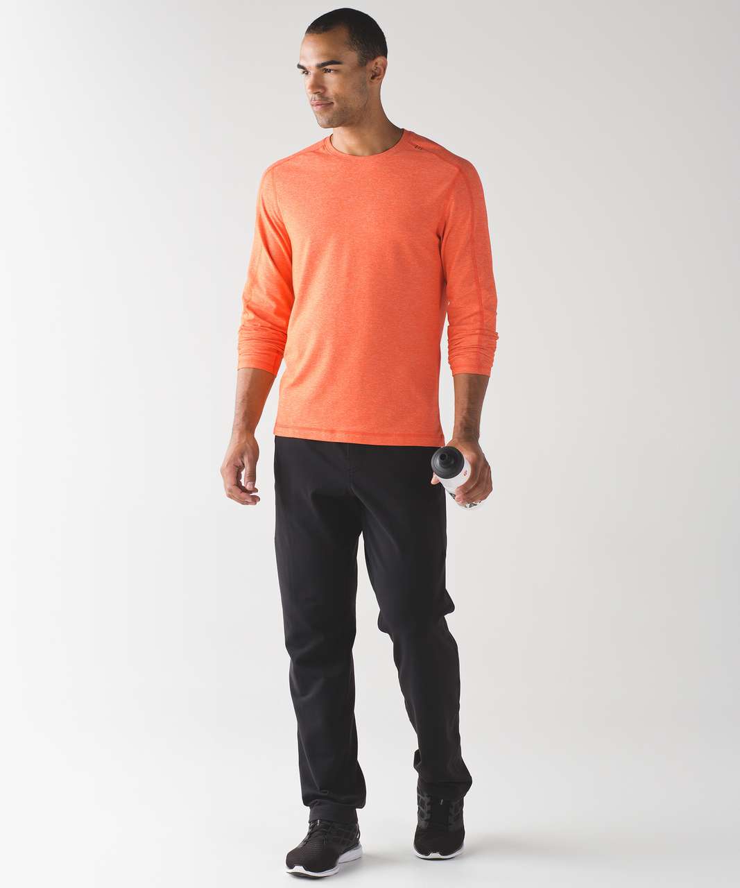 Lululemon Surge Warm Crew Silver - Heathered Signal