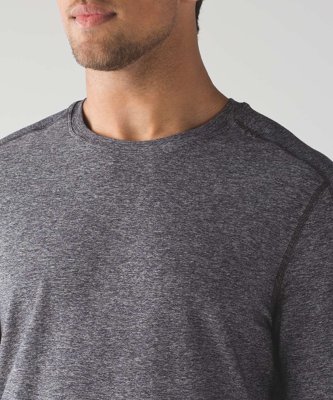 Lululemon Surge Warm Crew Silver - Heathered Black