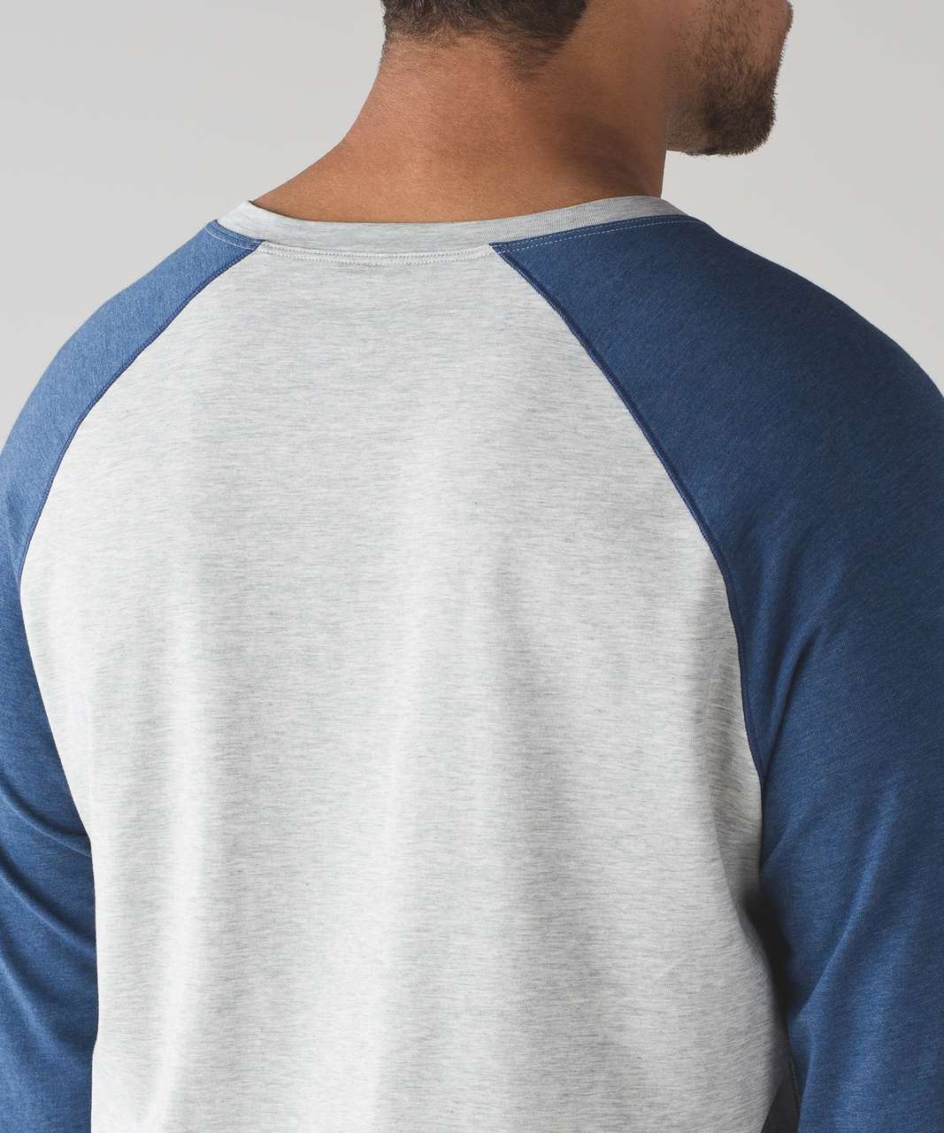 Lululemon Bodhi Long Sleeve - Heathered Light Grey / Heathered Lux Indigo