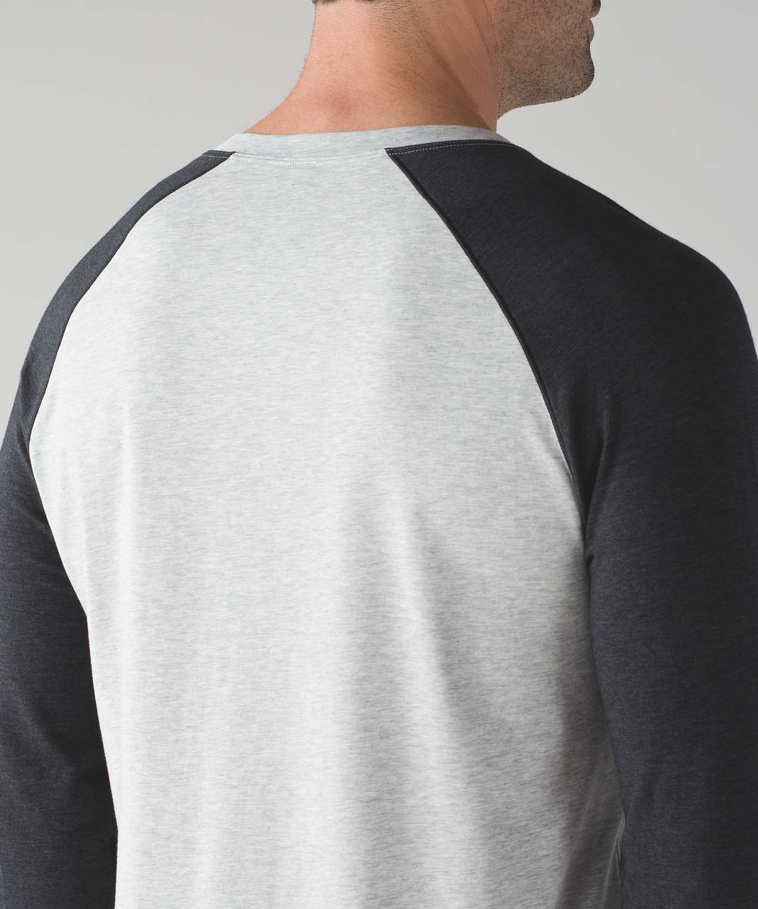 Lululemon Bodhi Long Sleeve - Heathered Light Grey / Heathered Black