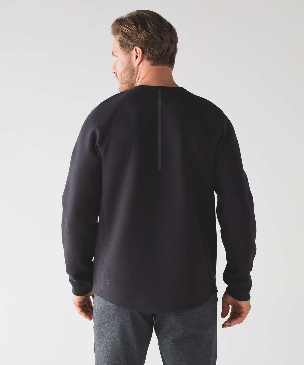 Lululemon Chamber Long Sleeve - Black / Heathered Uniform Fatigue ...