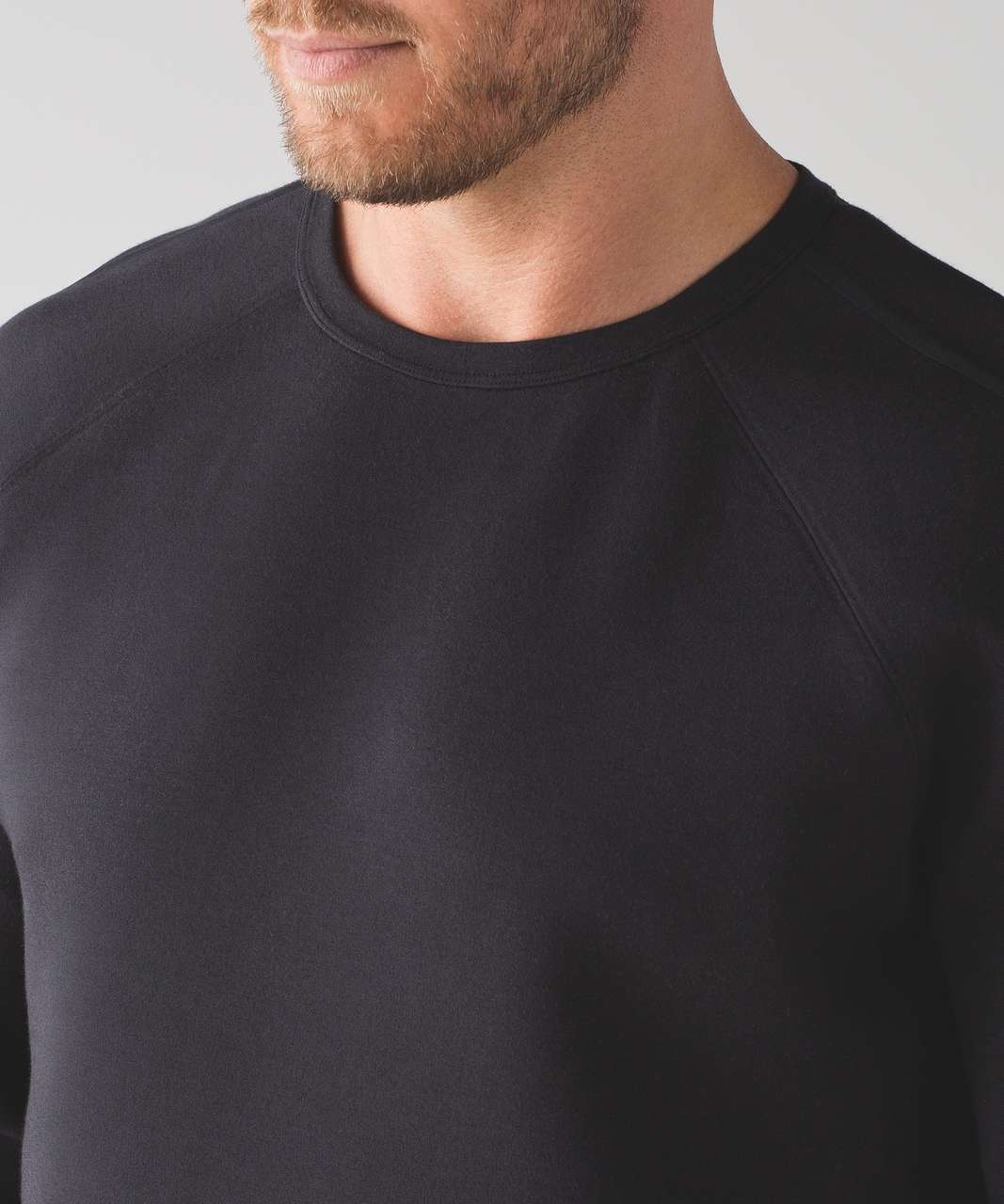 Lululemon Chamber Long Sleeve - Black / Heathered Uniform Fatigue