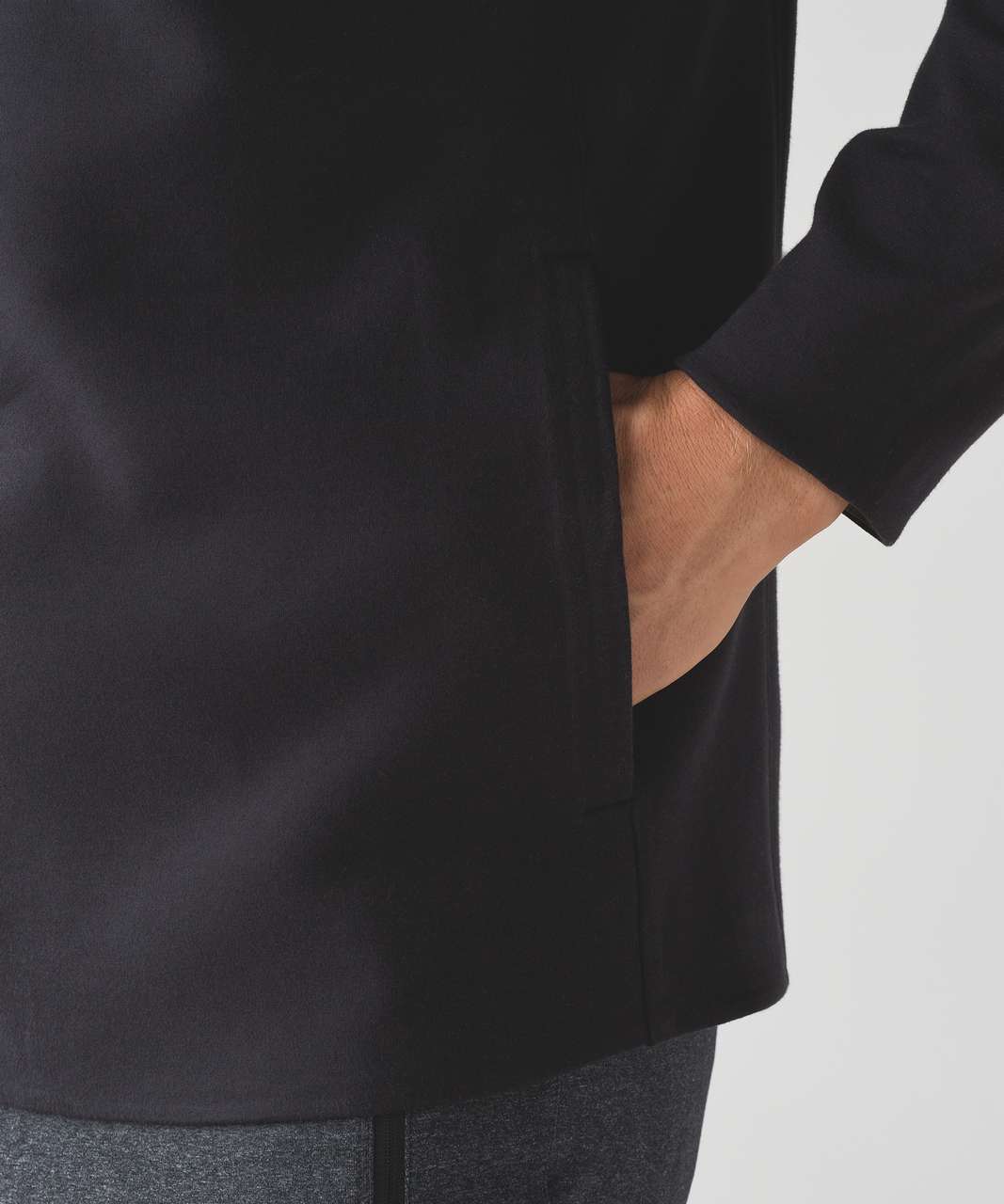 Lululemon Chamber Long Sleeve - Black / Heathered Uniform Fatigue