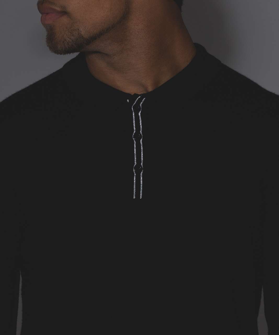 Lululemon Techwool Long Sleeve Polo - Black