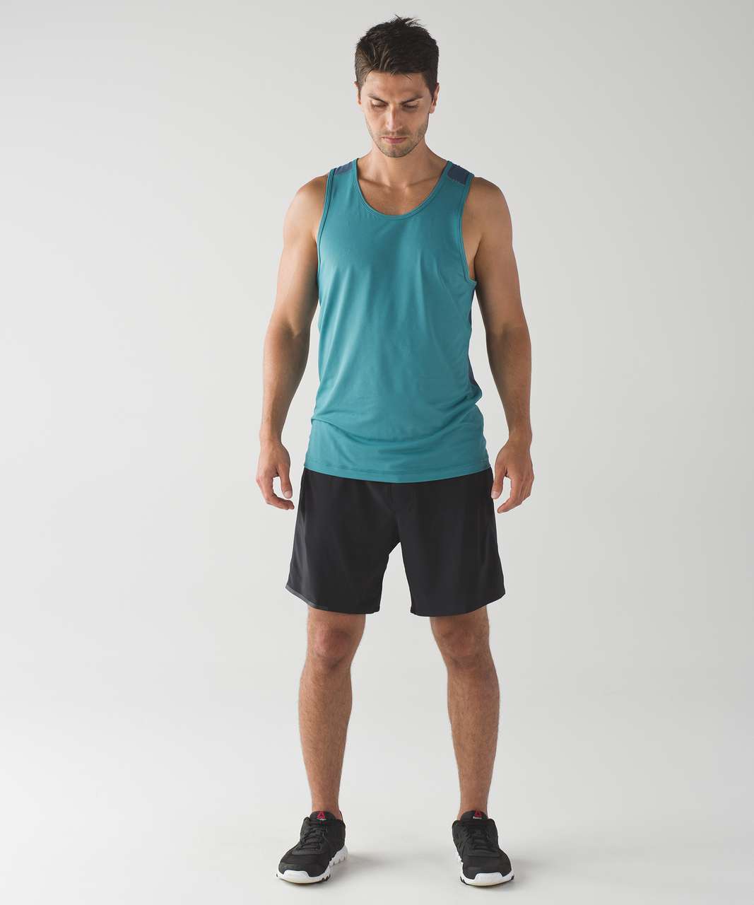 Lululemon Out Run Tank - Glacier Lake / Iron Blue