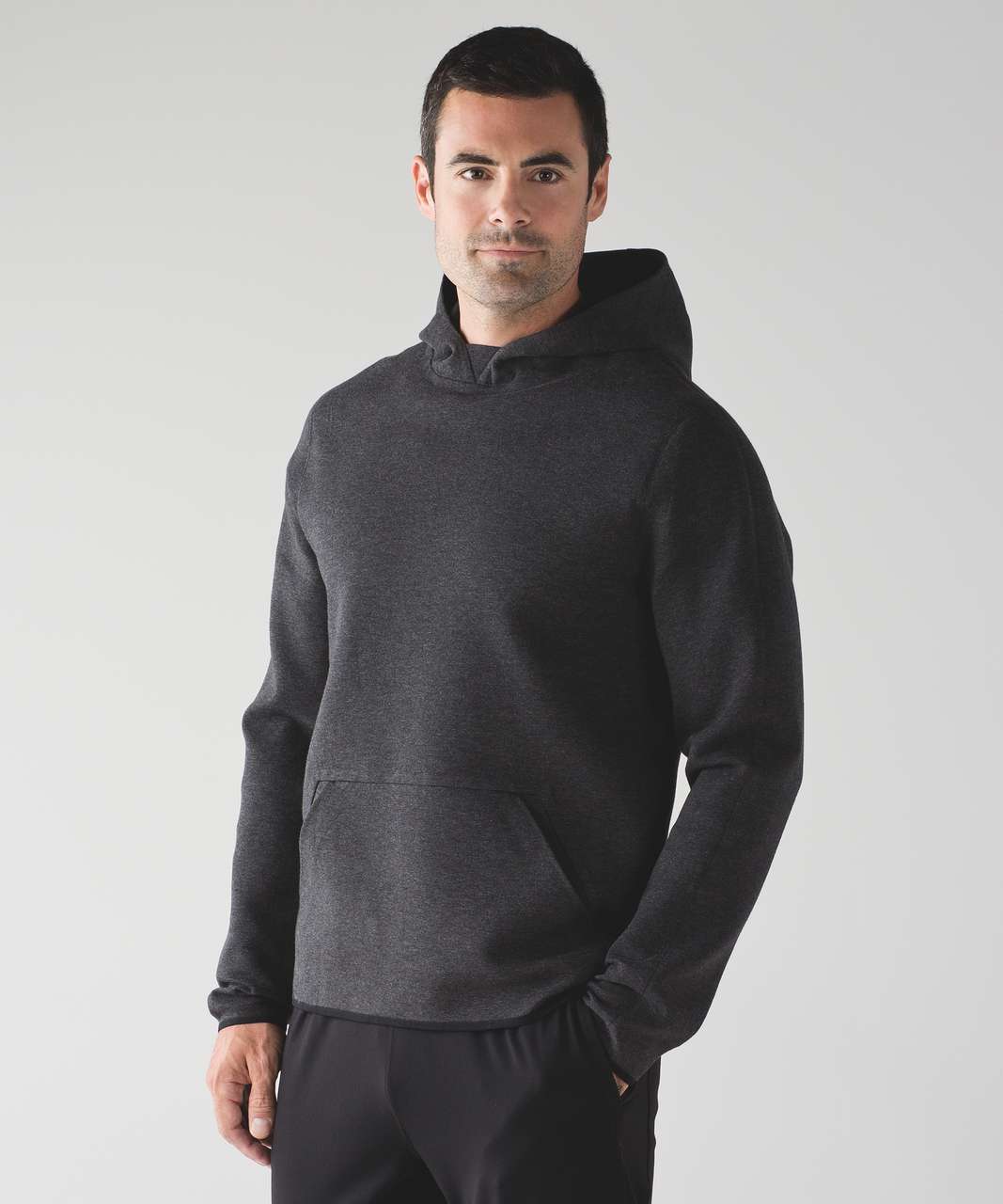 Lululemon Stratum Pullover Hoodie - Heathered Cable / Black - lulu fanatics