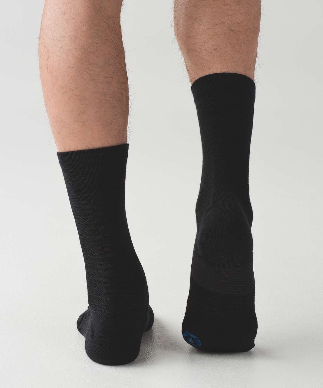 Lululemon Mud Sport Crew Sock - Deep Coal / Black / Riviera - lulu fanatics