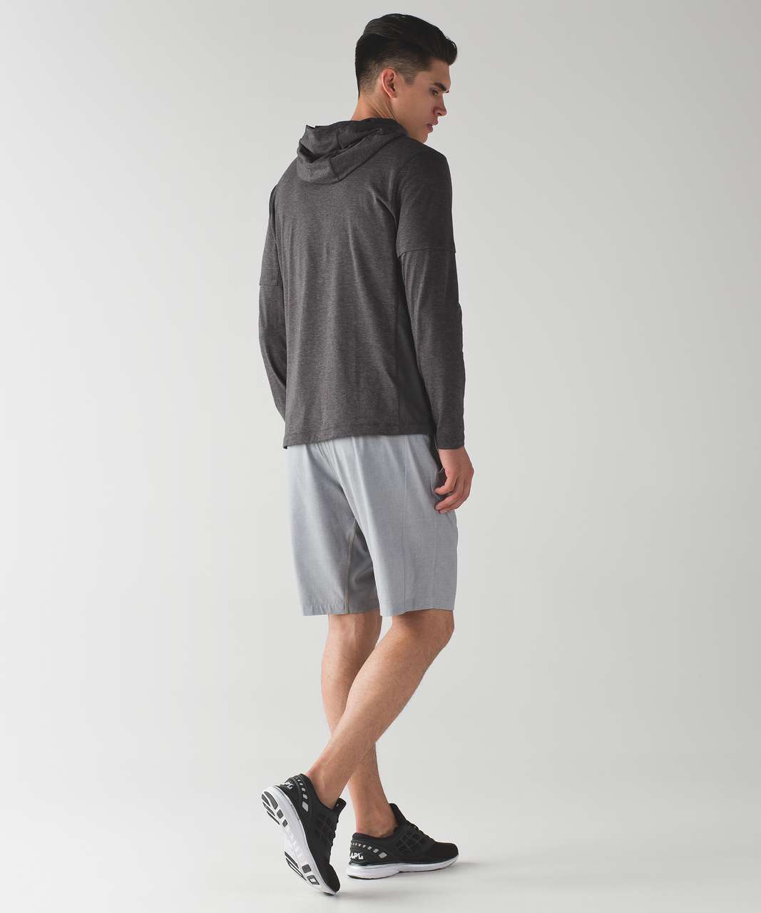 Lululemon Train And Go Long Sleeve - Heathered Black