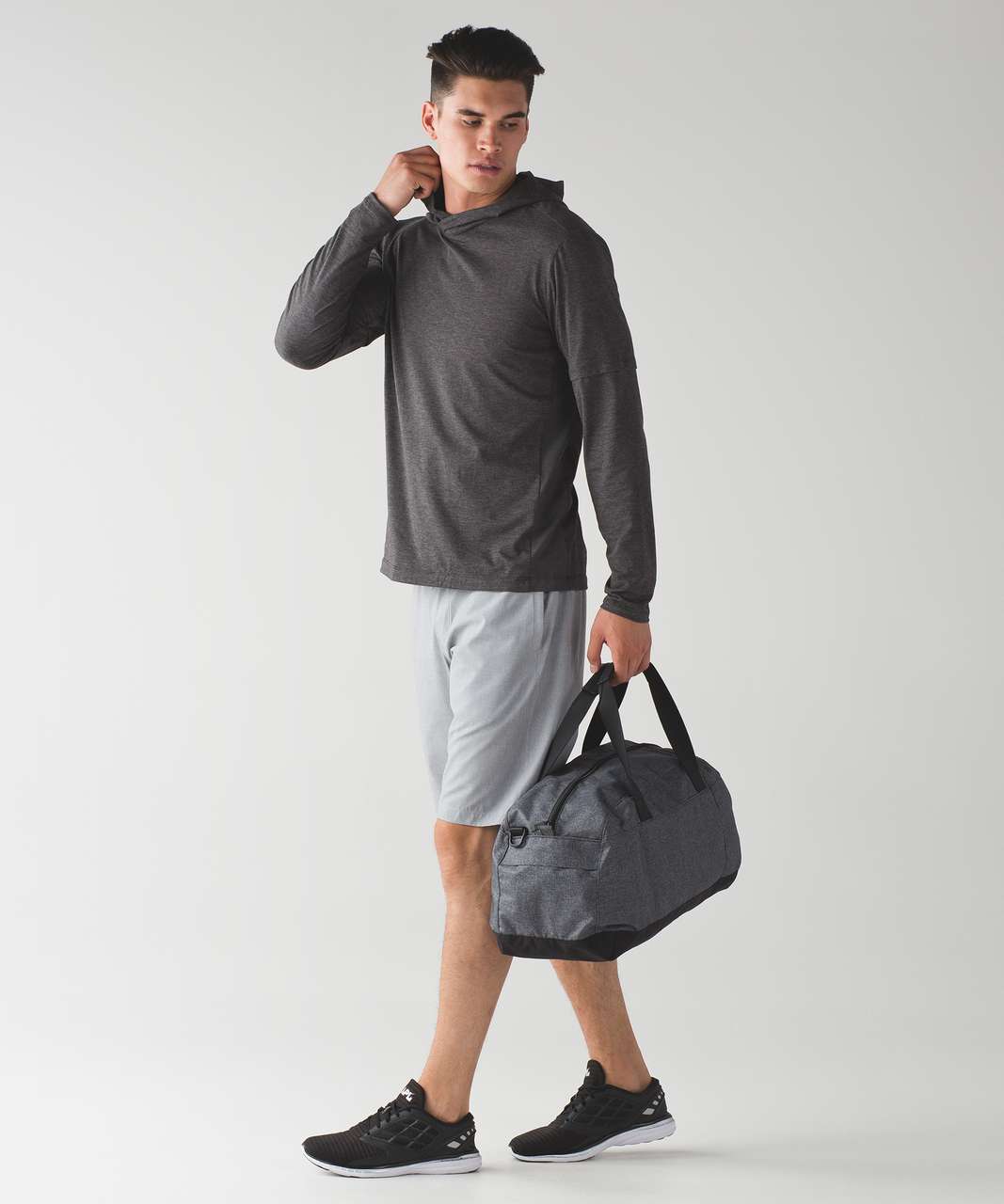 Lululemon Train And Go Long Sleeve - Heathered Black