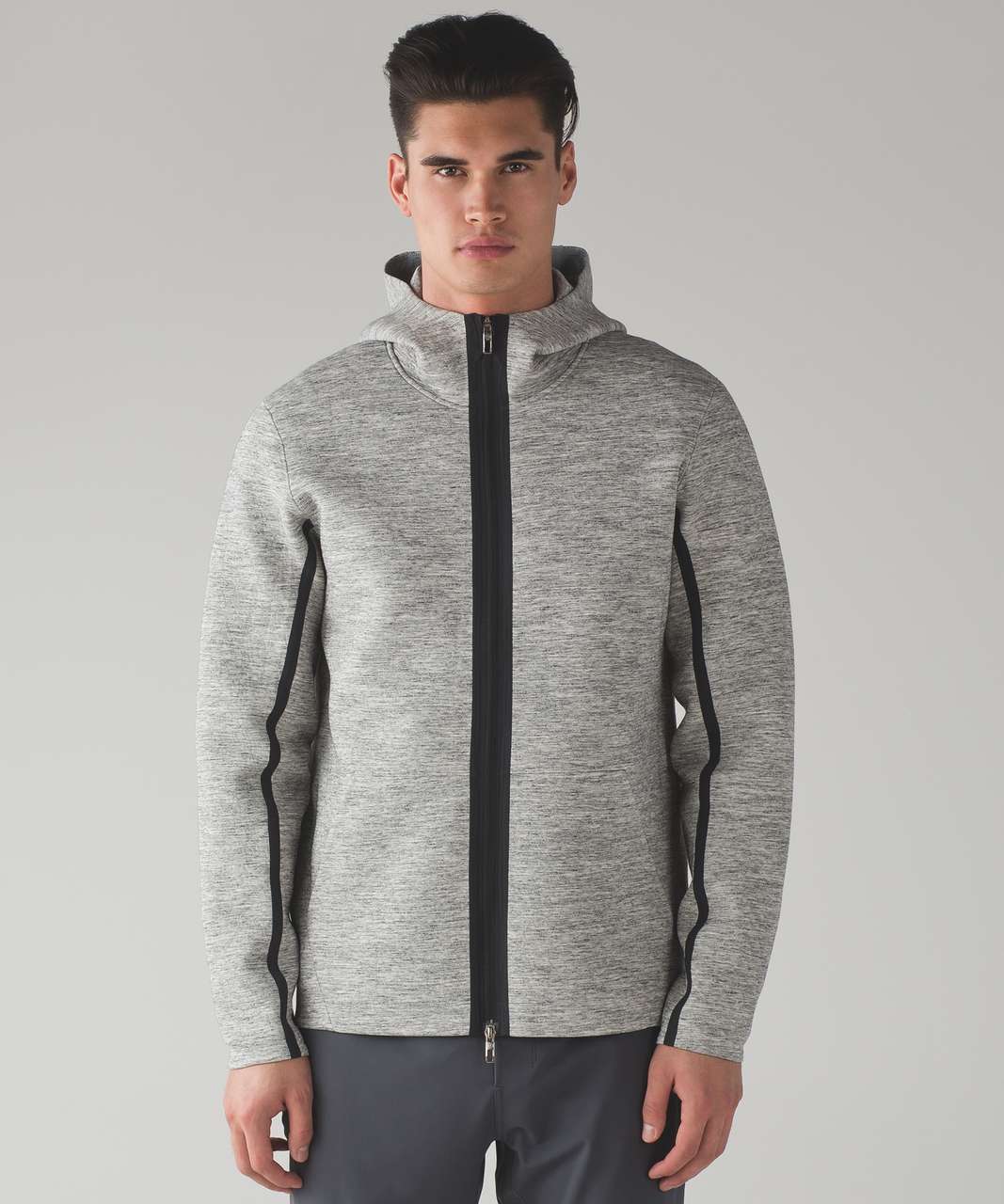 Lululemon Stratum Hoodie - Heathered Space Dyed Medium Grey