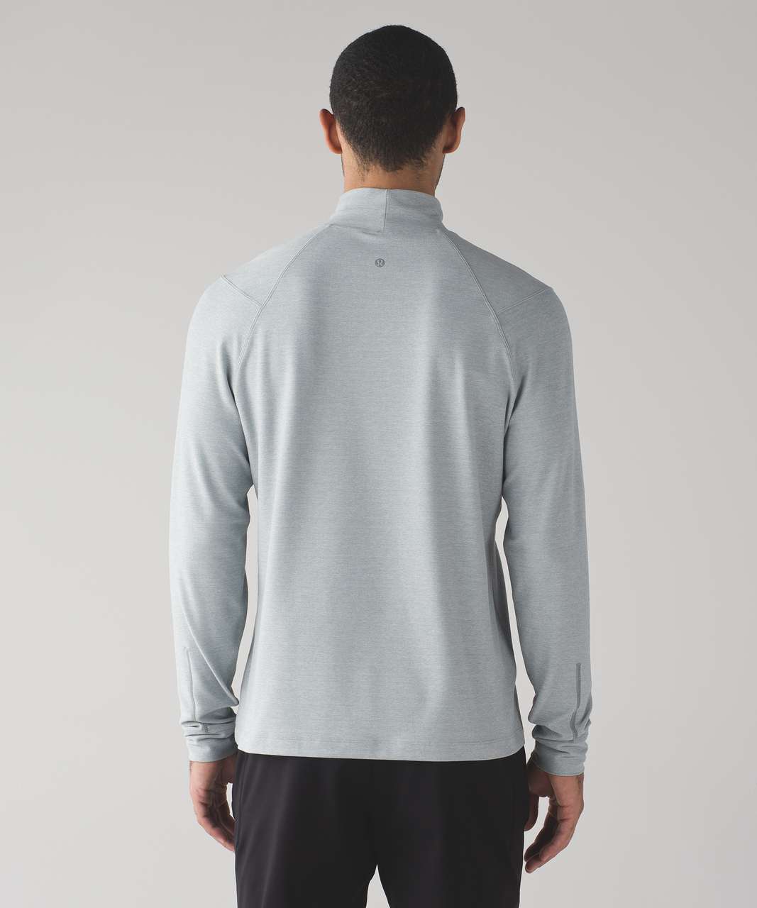 Lululemon Surge High Neck Long Sleeve - Heathered Mercury - lulu 