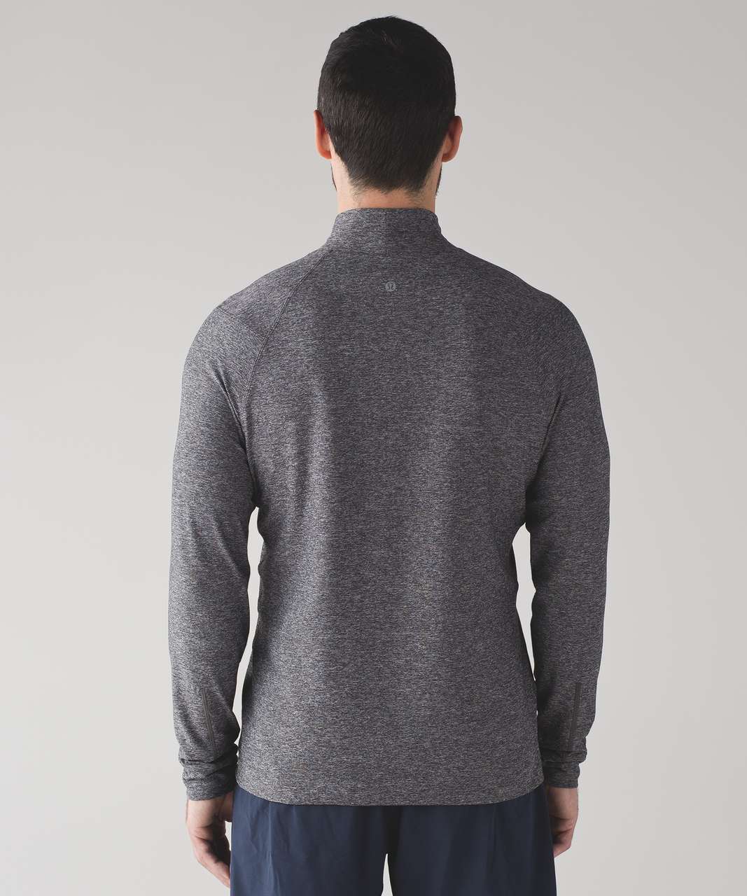 Lululemon Surge High Neck Long Sleeve - Heathered Black