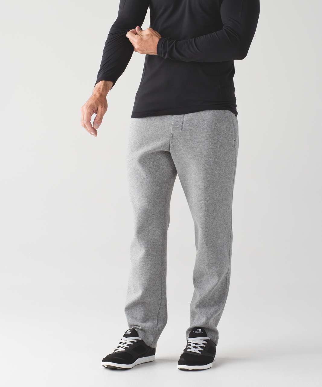 Lululemon Chamber Pant - Heathered Medium Grey / Black - lulu fanatics