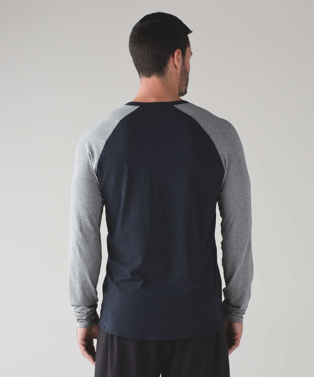 Lululemon Bodhi Long Sleeve - Heathered Inkwell / Heathered Medium Grey