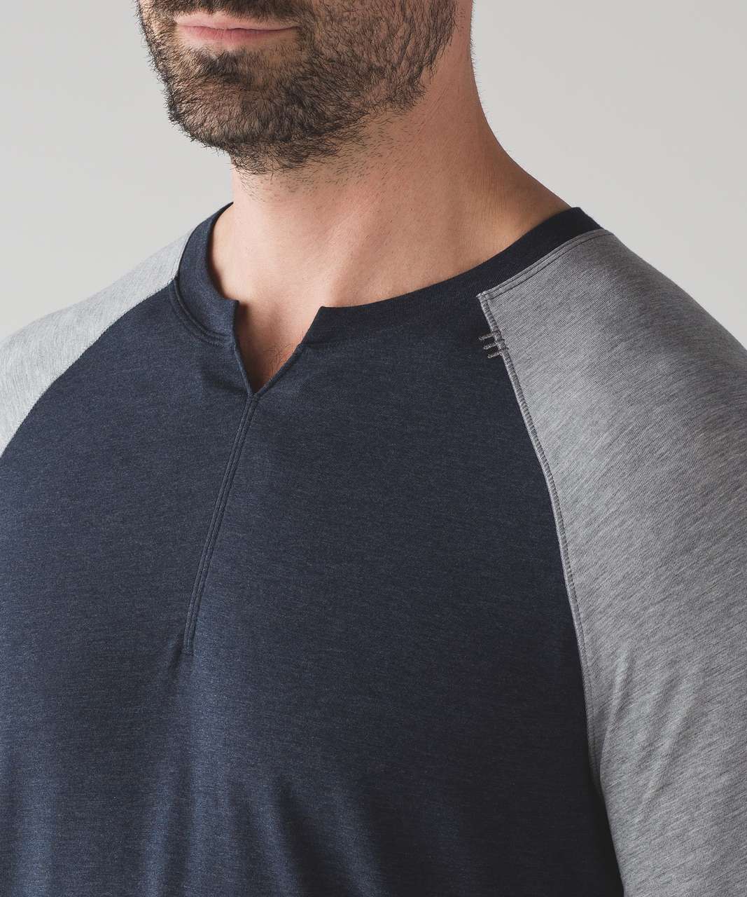 Gray Marl Cotton Long Sleeve - Boston Barbell