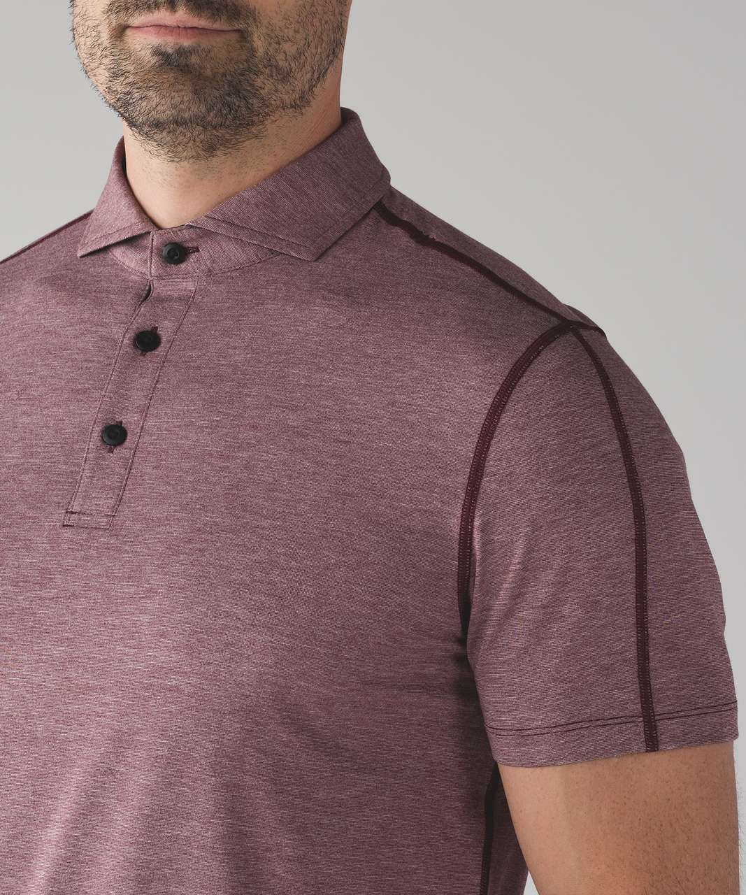 Lululemon Evolution Polo - Heathered Cassis (First Release)