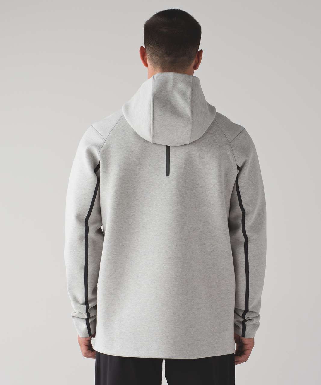 Lululemon Stratum Pullover Hoodie - Heathered Cable / Black