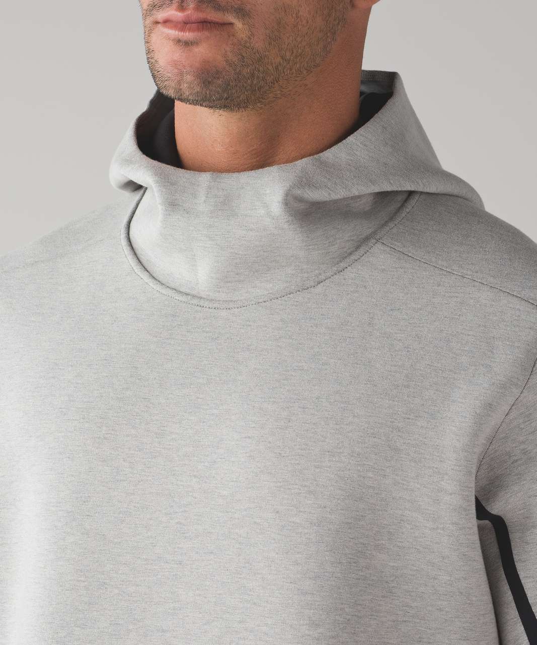 Lululemon Stratum Pullover Hoodie - Heathered Cable / Black - lulu fanatics