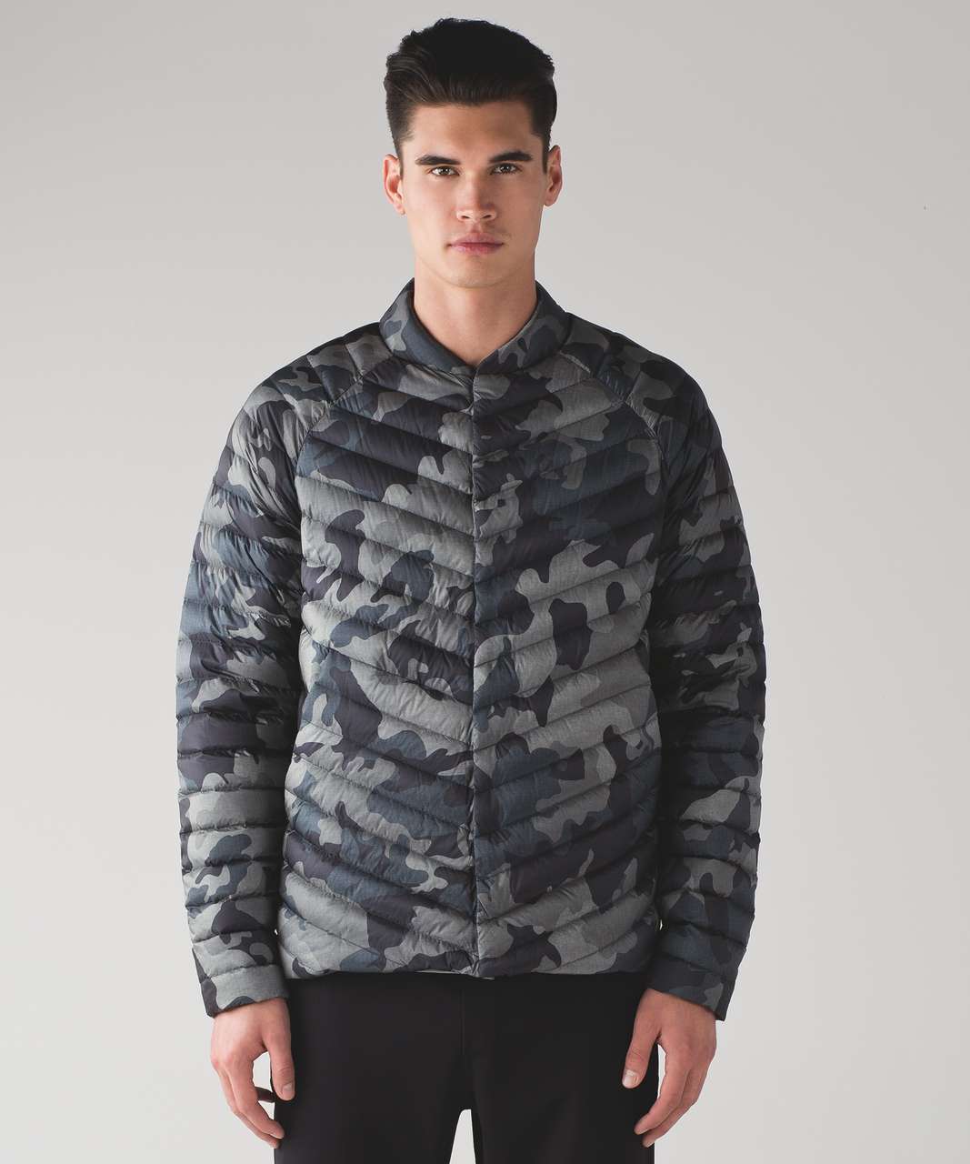 Lululemon Snap Down Jacket - Smokescreen Camo Mercury Nautical Navy