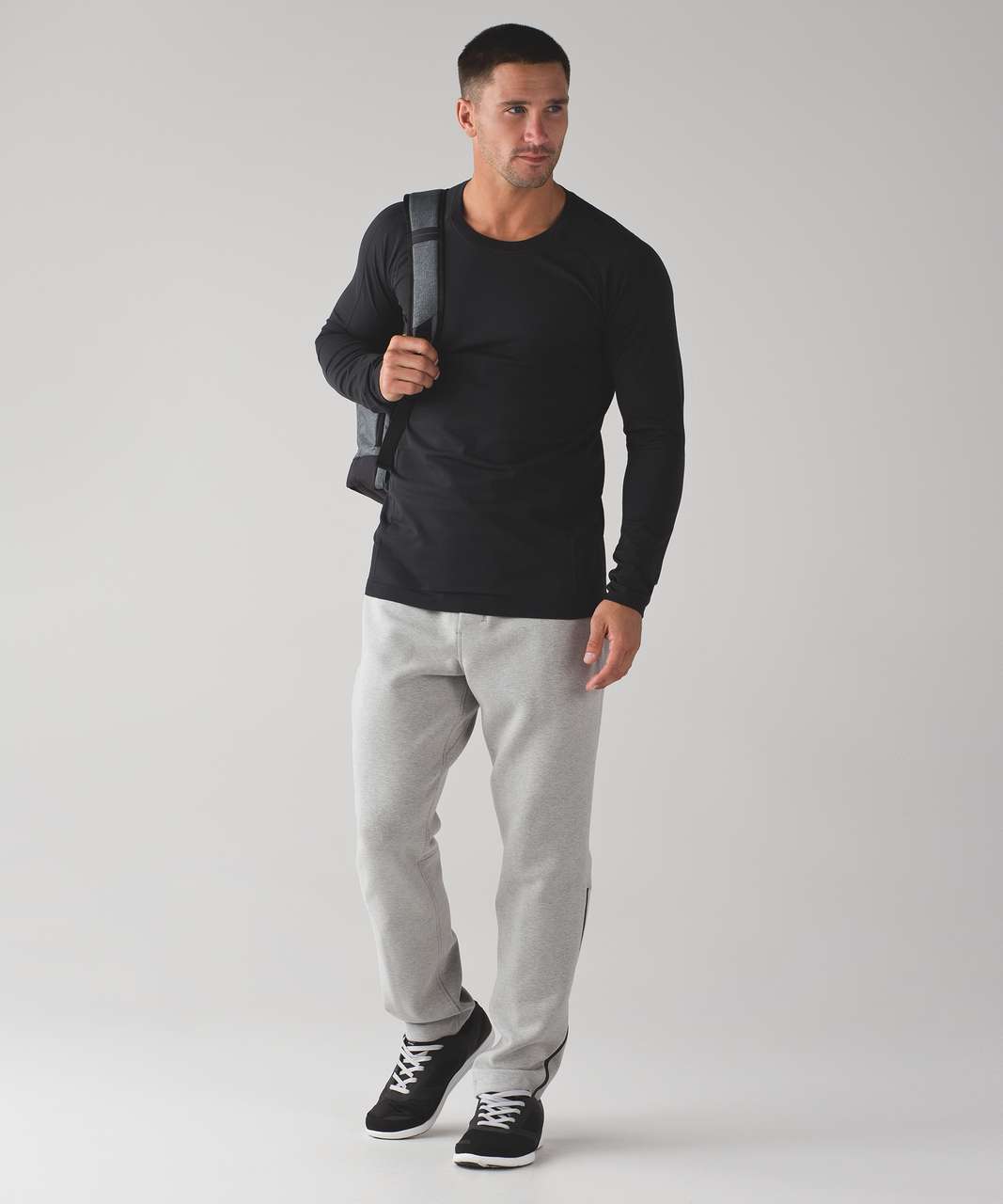 Lululemon Stratum Track Pant - Heathered Cable / Black