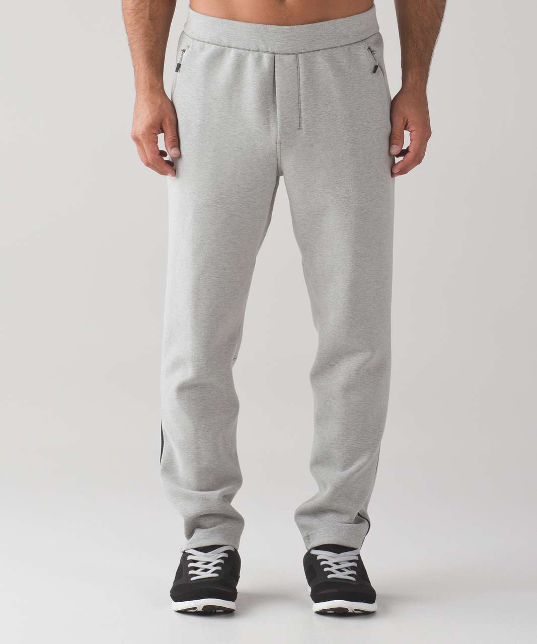 Lululemon Stratum Track Pant - Heathered Cable / Black - lulu fanatics