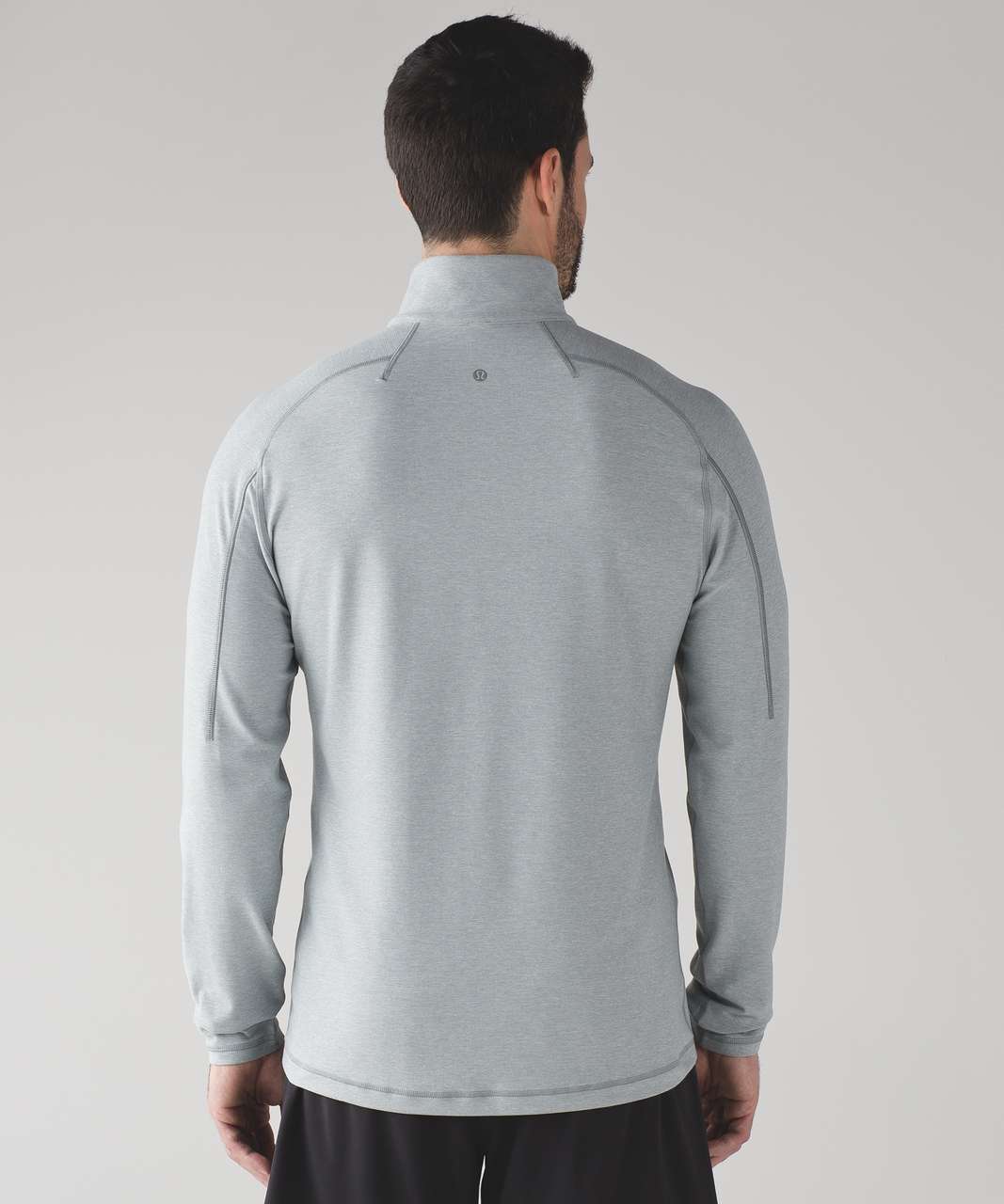 clearance Lululemon Surge Warm Half-Zip Heathered Gray Mens Size