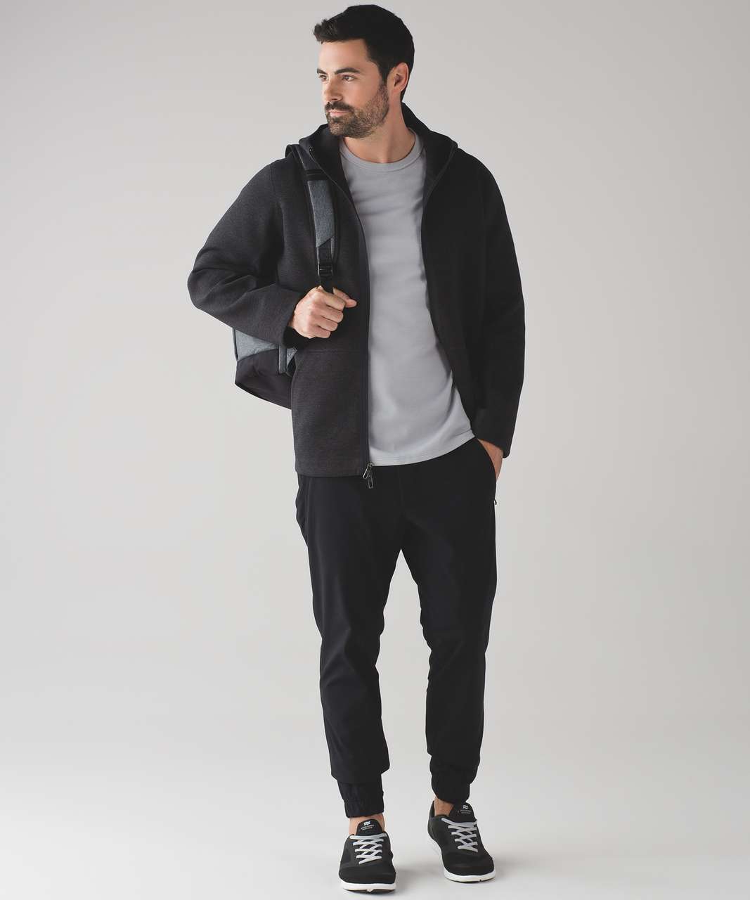 Lululemon Stratum Hoodie - Heathered Black