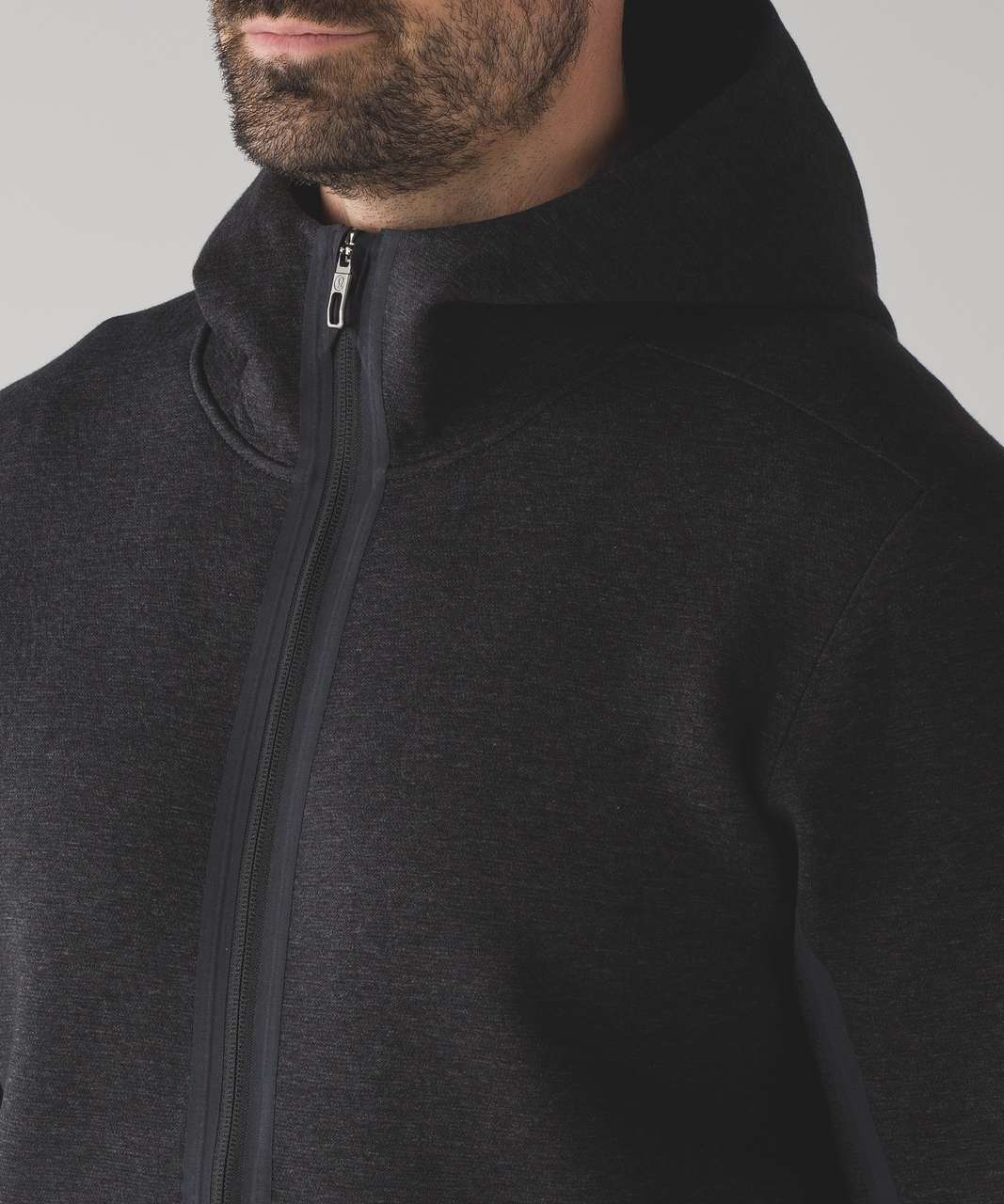 Lululemon Stratum Pullover Hoodie - Heathered Cable / Black - lulu fanatics