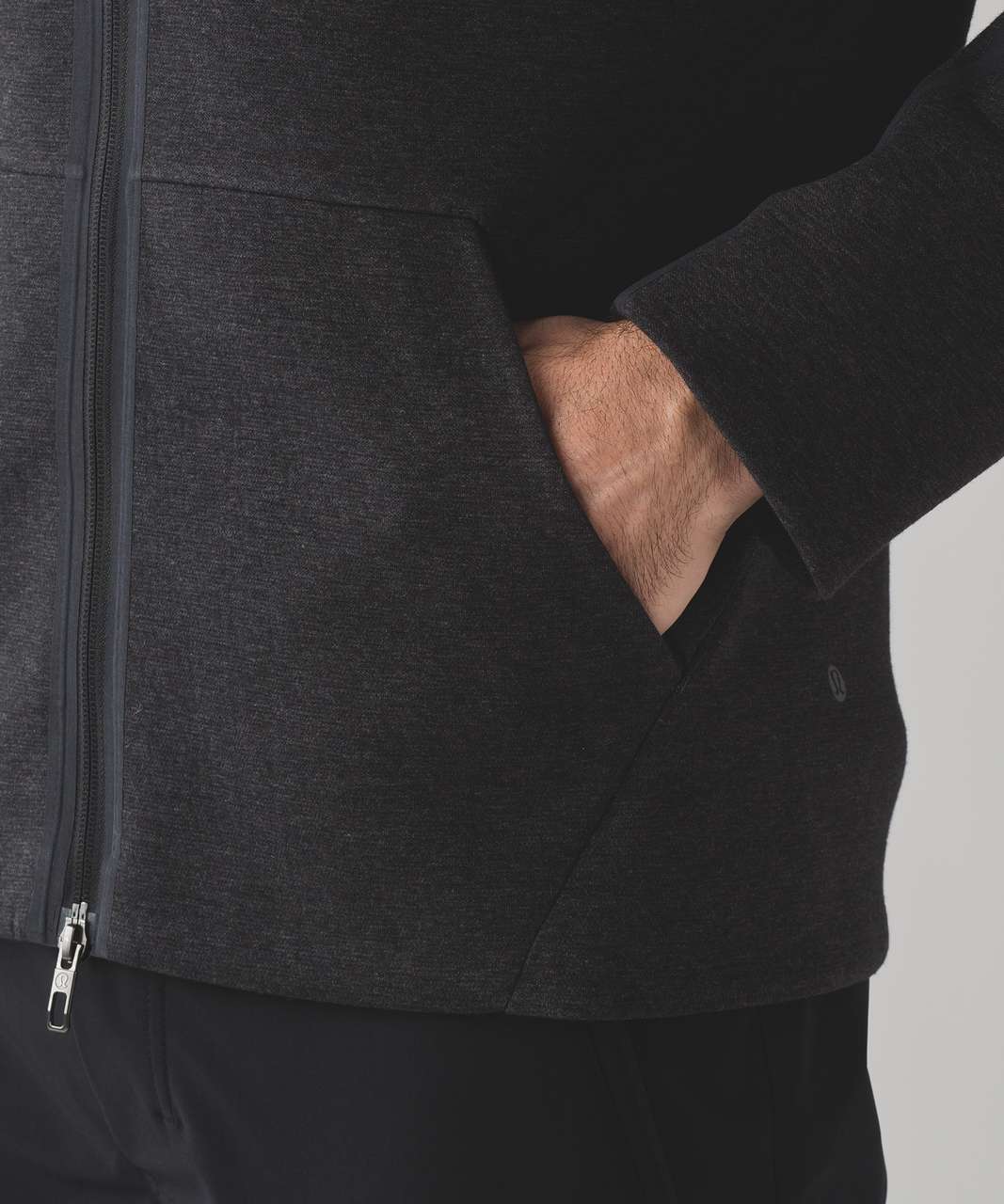 Lululemon Welterweight Zip Hoodie - Heathered Silver Drop / Black