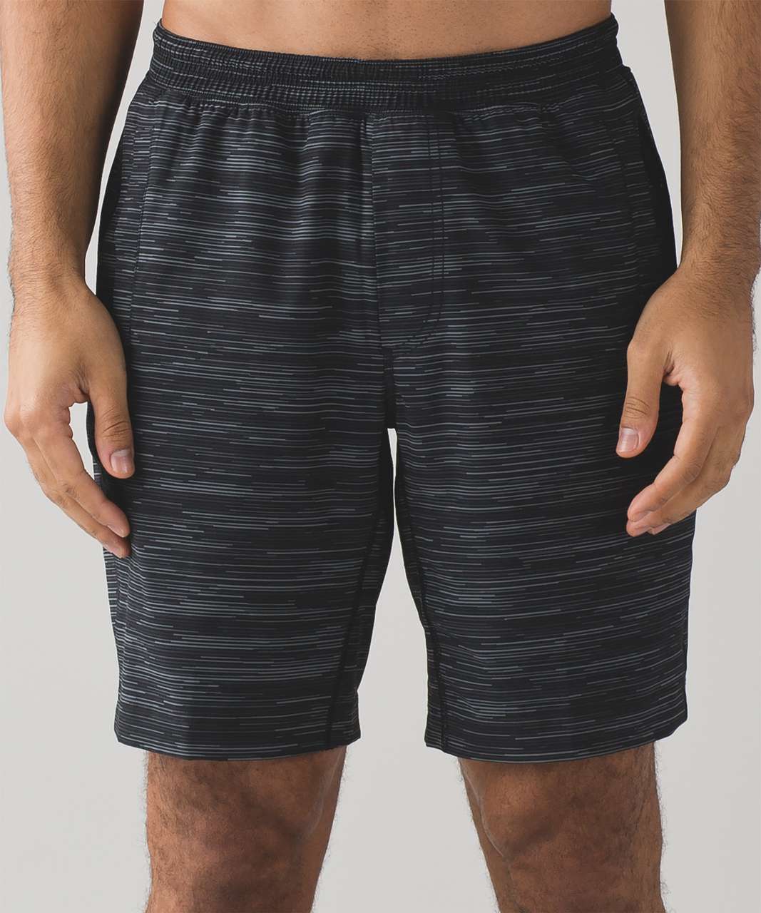 Lululemon Surge Short *7 - Less Space Black Greyt - lulu fanatics