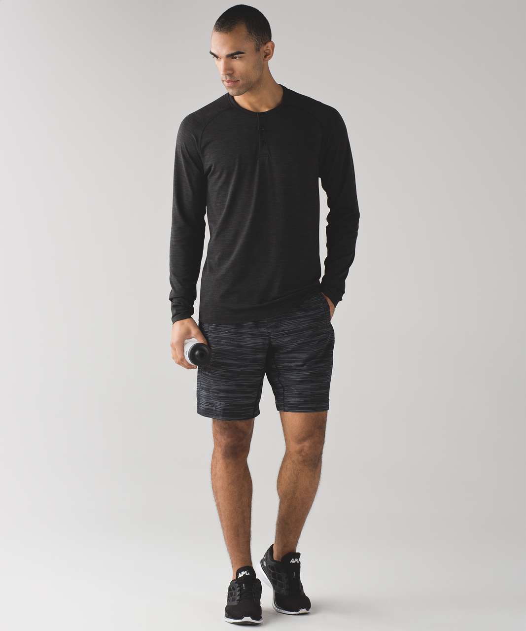 Lululemon Pace Breaker Short 9" - Less Space Black Dark Slate