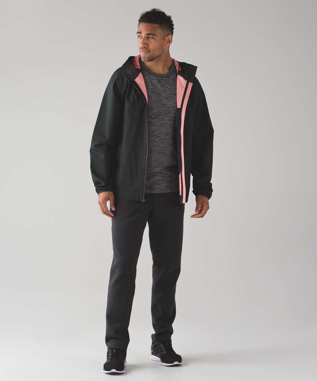 Lululemon Stratum Pullover Hoodie - Heathered Cable / Black - lulu fanatics