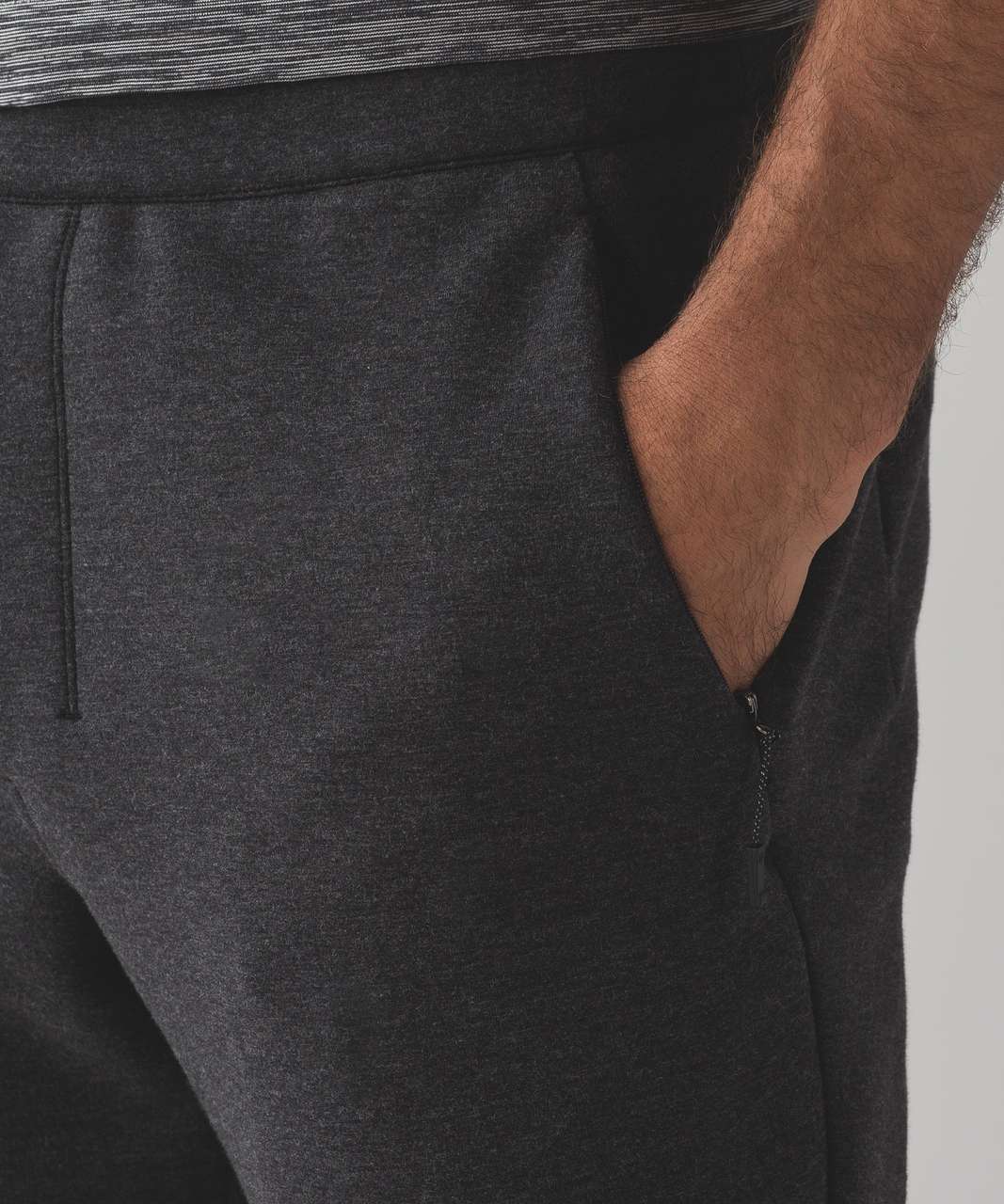 Lululemon Stratum Track Pant - Heathered Black / Black