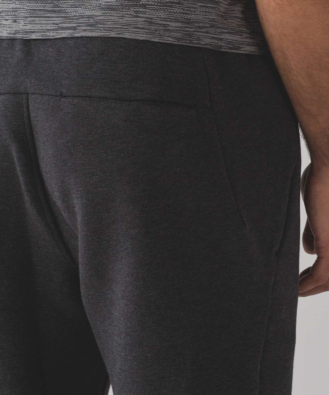 Lululemon Stratum Track Pant - Heathered Black / Black - lulu fanatics