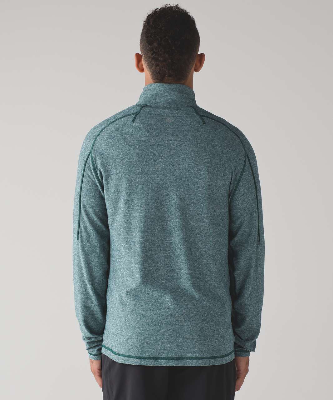 Lululemon Surge Warm Half-zip In Tri Colour Rulu Willow Green