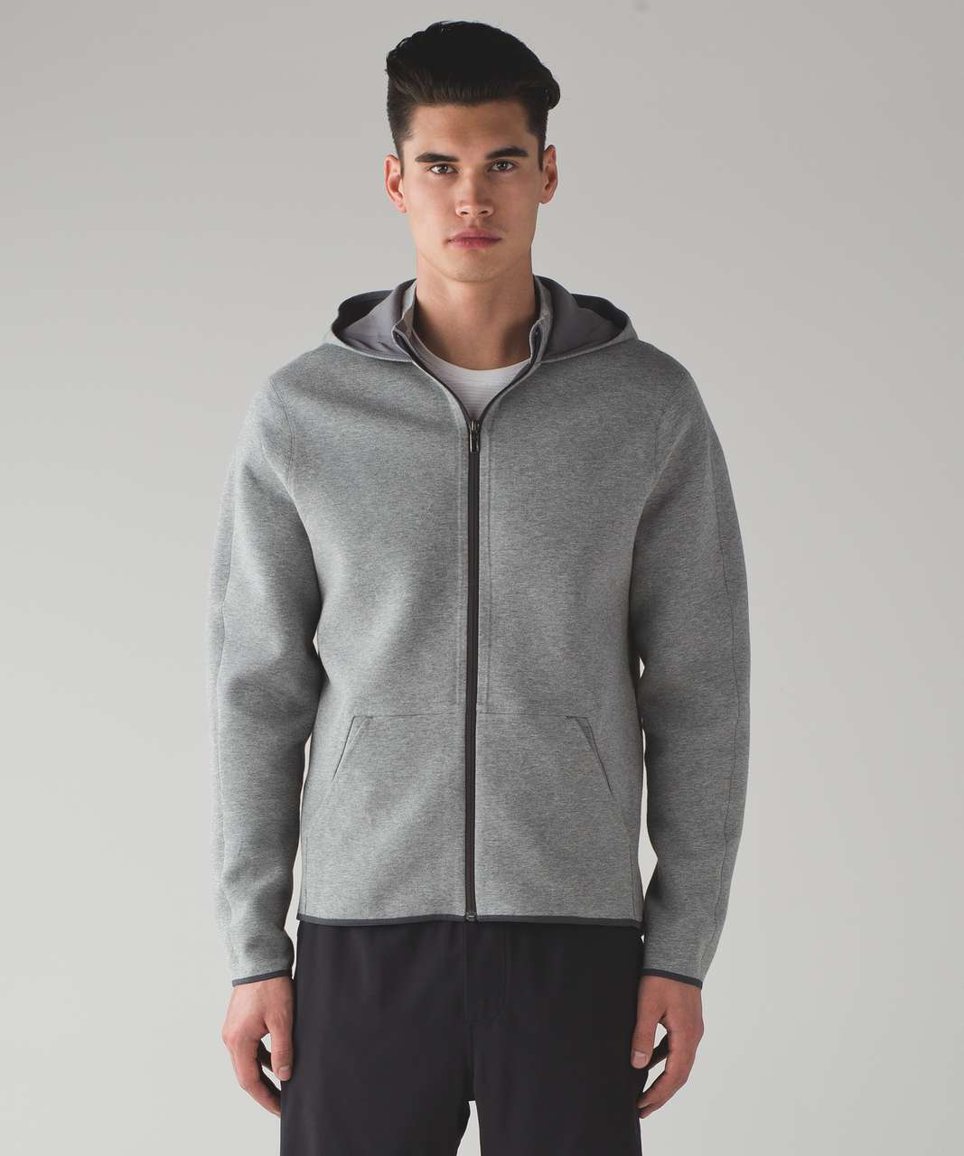 Lululemon Chamber Layer Hoodie - Heathered Medium Grey / Slate - lulu ...