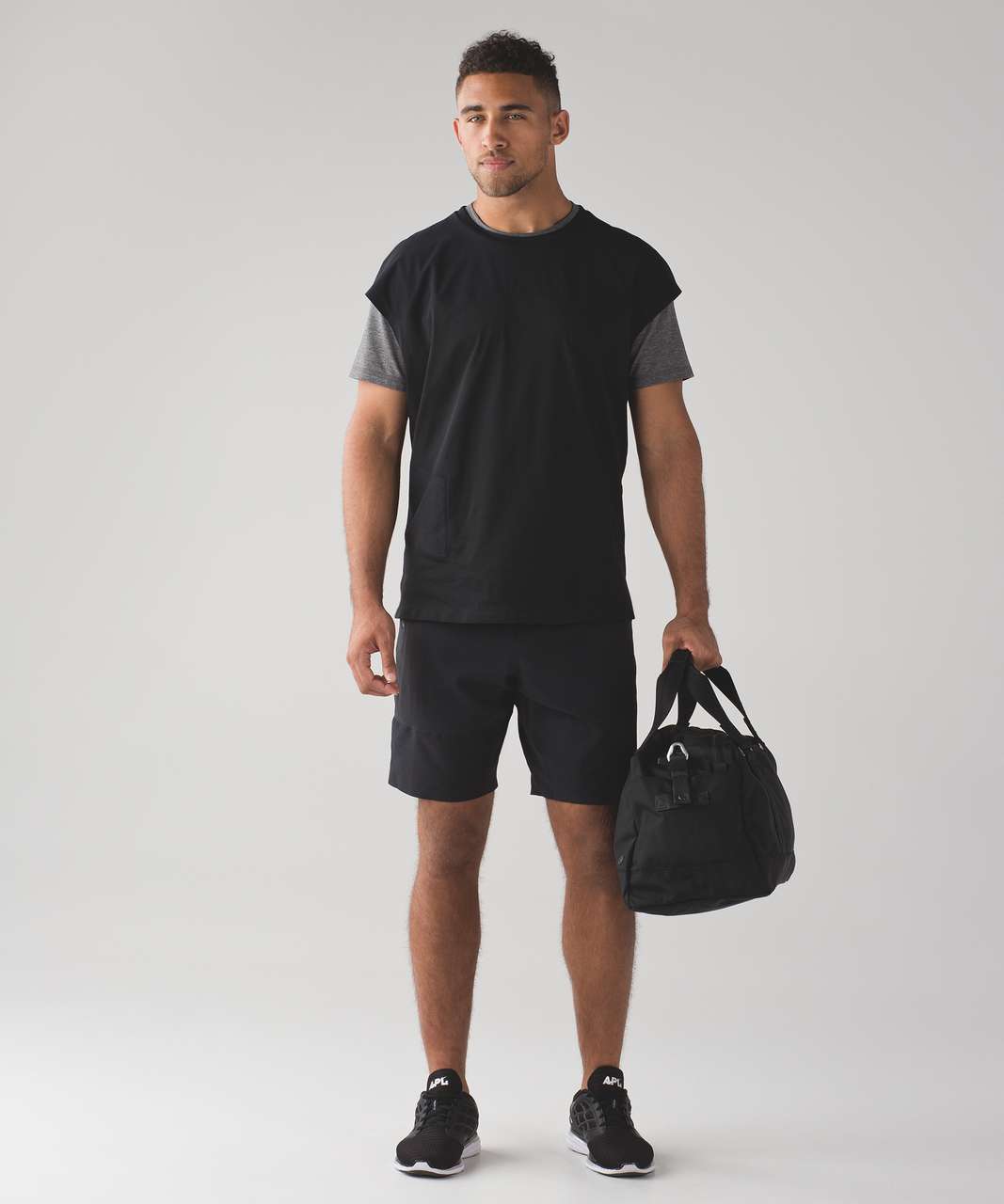 Lululemon Box Space Short Sleeve Pullover - Black