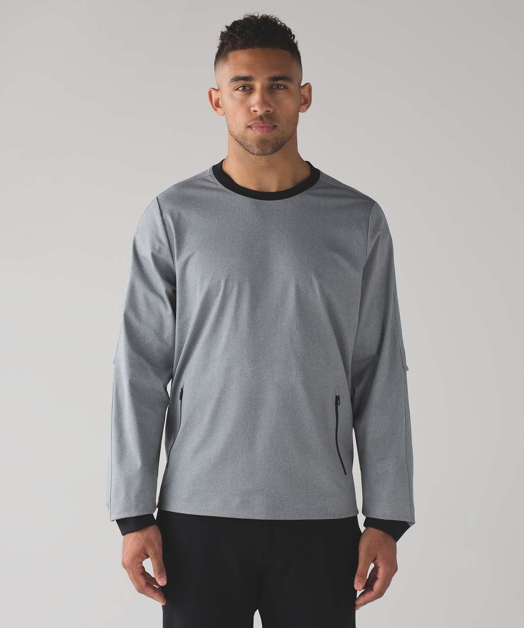 Lululemon Reform Pullover - Heathered Black / Black