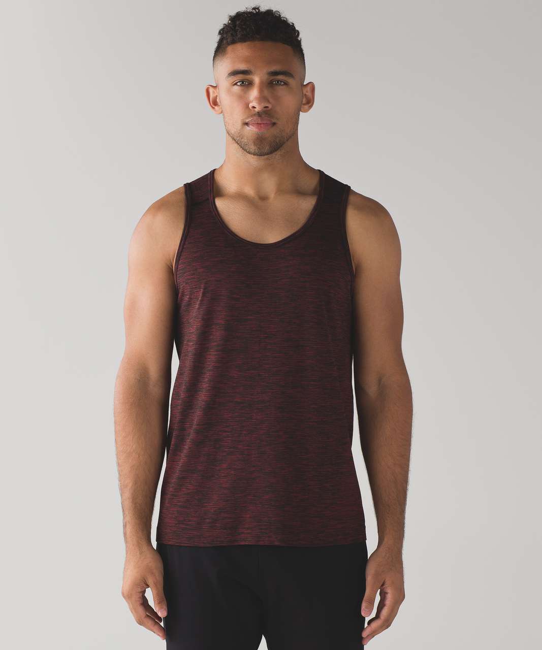 Lululemon Metal Vent Tech Tank - Dark Red / Black